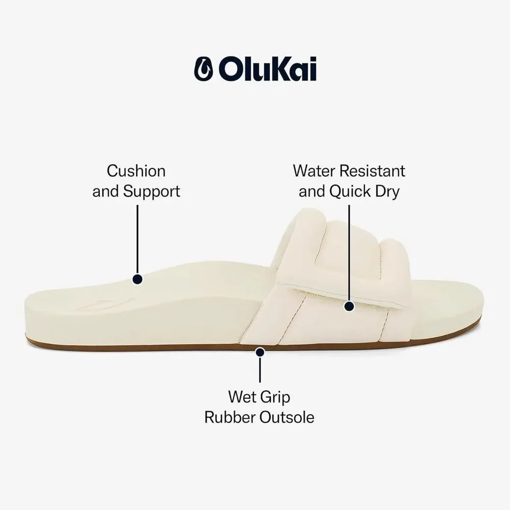 Olukai Women's Cream and White Sandals